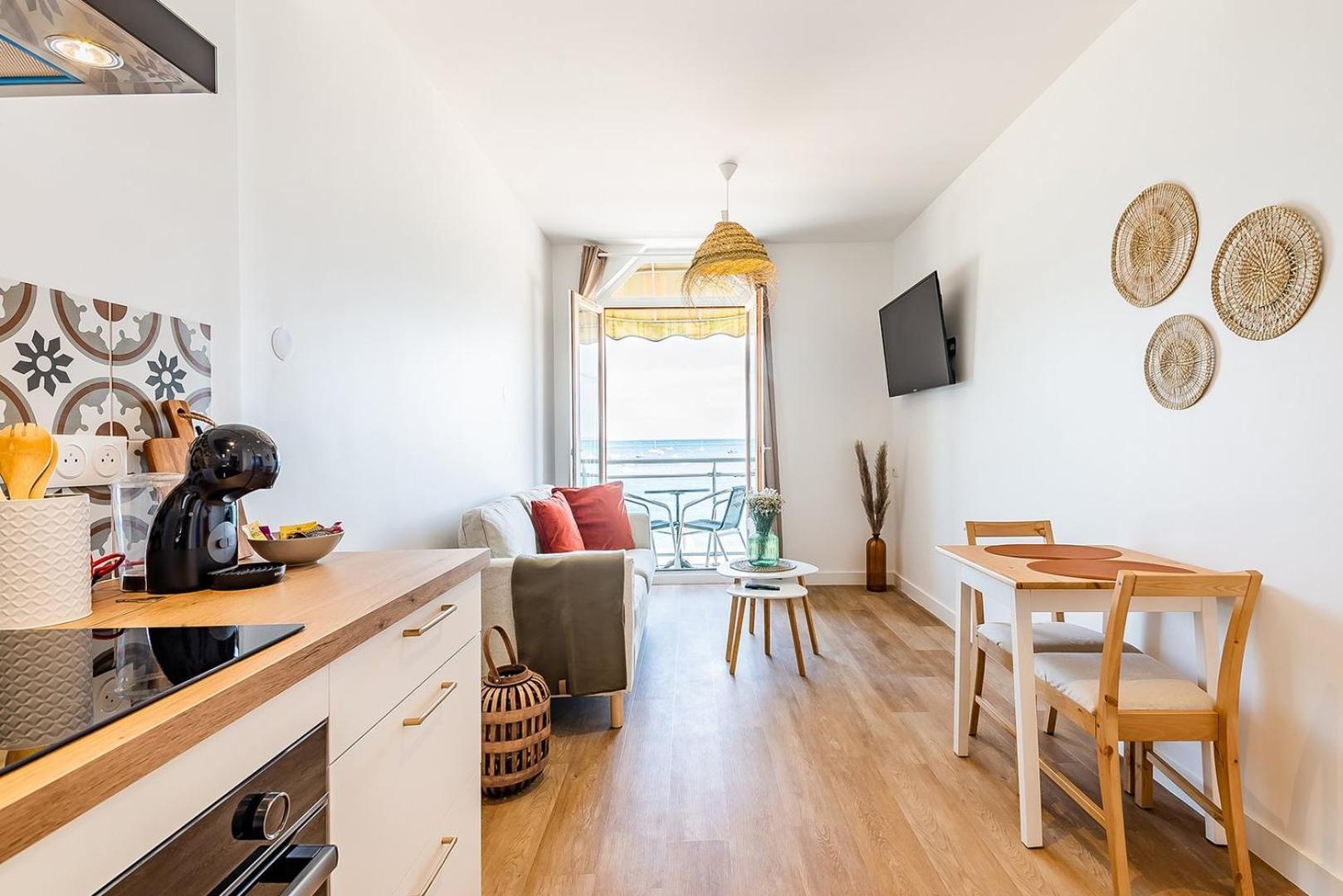 Les Pieds Dans L'Eau - Appartment 1 - Vue Mer ก็องแกล ภายนอก รูปภาพ