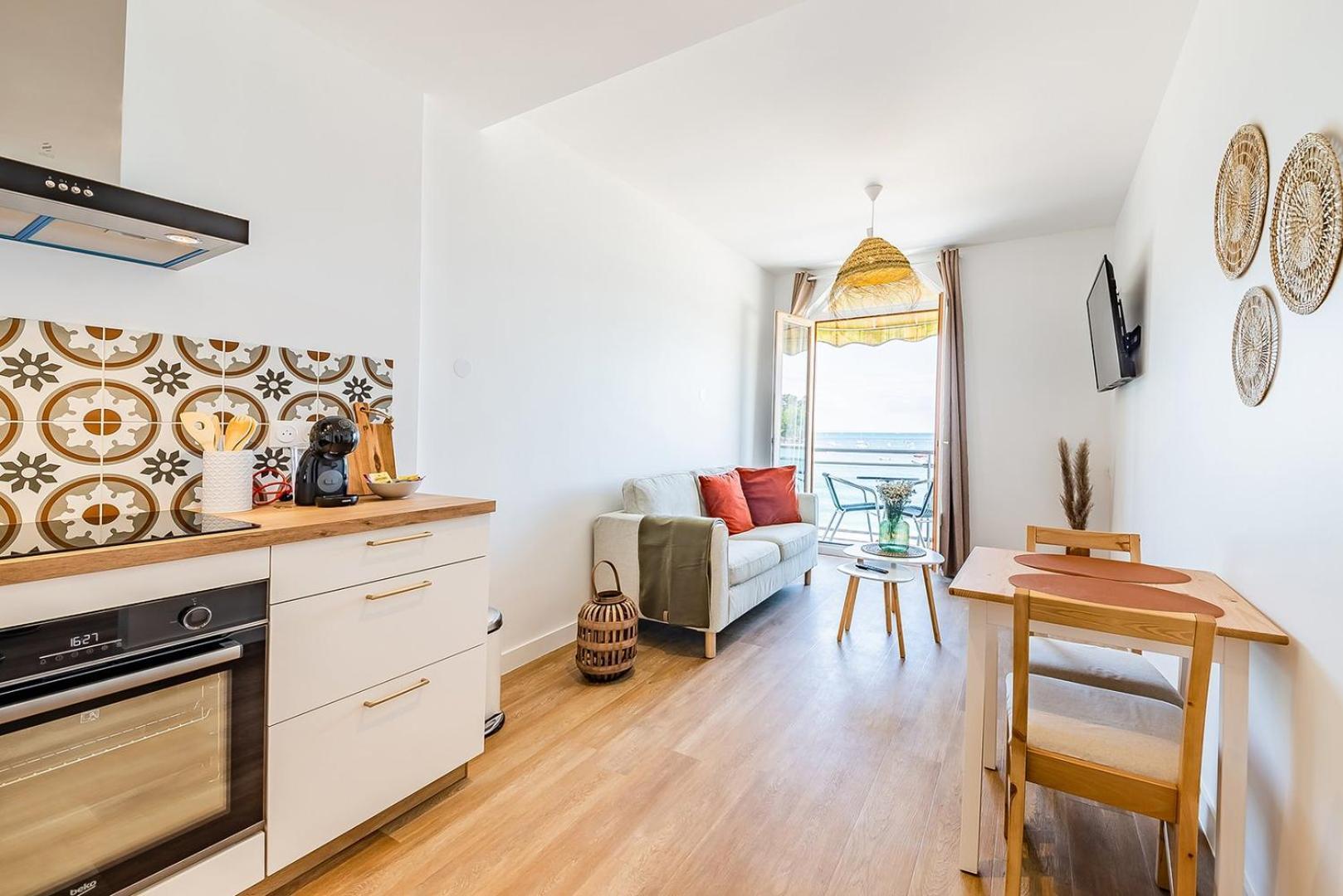 Les Pieds Dans L'Eau - Appartment 1 - Vue Mer ก็องแกล ภายนอก รูปภาพ